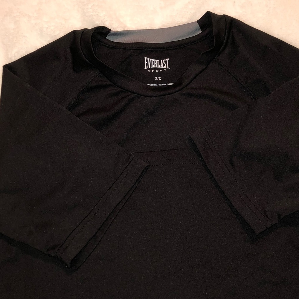 Short Sleeve Black Compression Sports Top